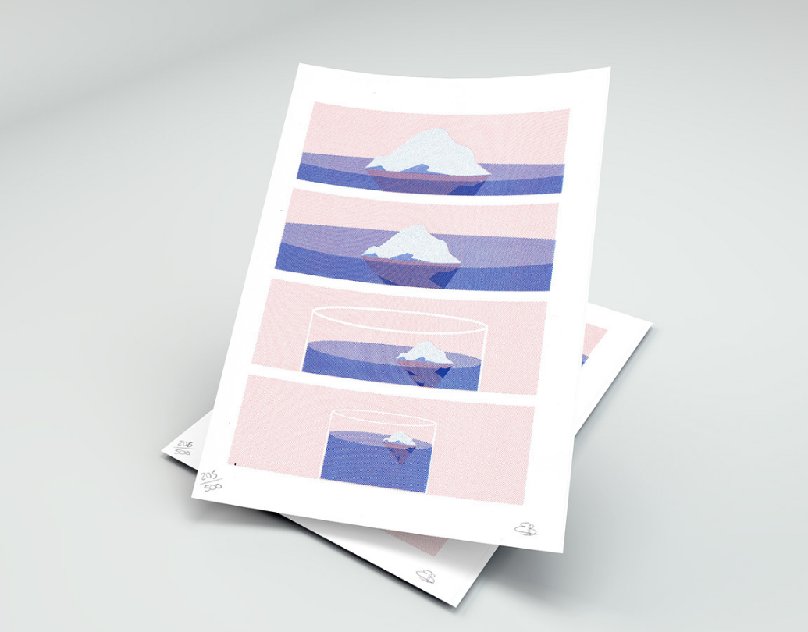 El iceberg del vaso, proyecto editorial